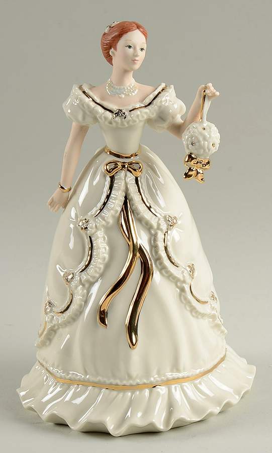 Classic Ivory Christmas Figurines Christmas Kisses - Boxed by Lenox-1