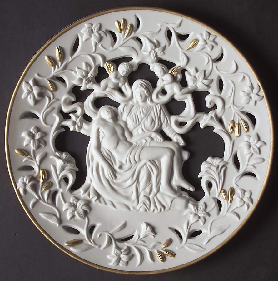 Pierced Nativity Plates The Pieta - Boxed by Lenox-1