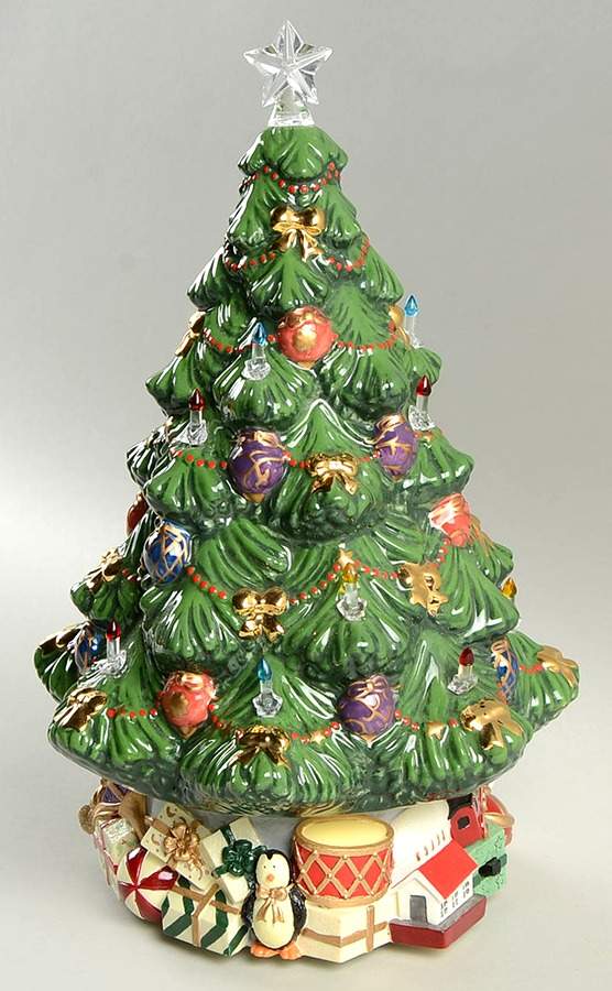 Holiday Village Figurals Christmas Tree Centerpiece-O Tannenbaum - Boxed by Lenox-1