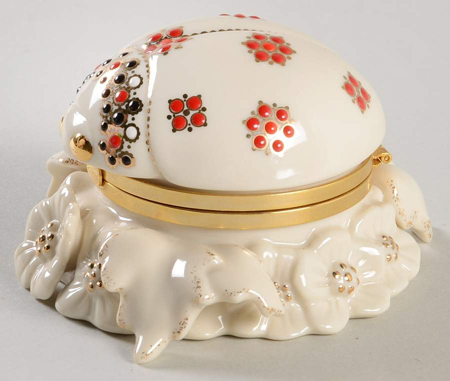 Secret Garden-Miniature Boxes Ladybug Box - Boxed by Lenox-1