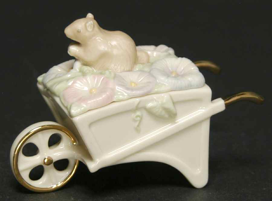 Secret Garden-Miniature Boxes Wheelbarrow Box - Boxed by Lenox-1