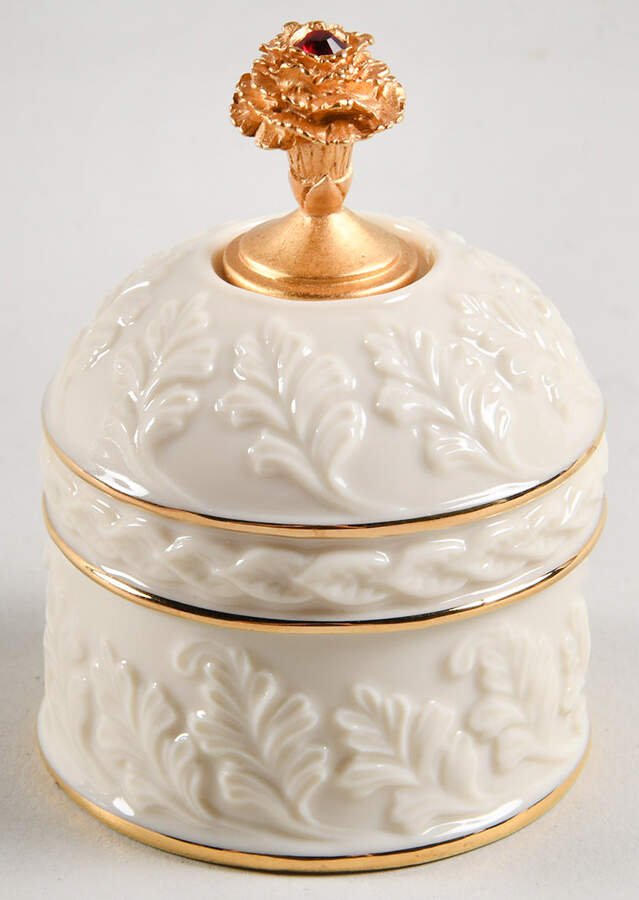 Birthstone Box Collection January-Carnation - With Box by Lenox-1