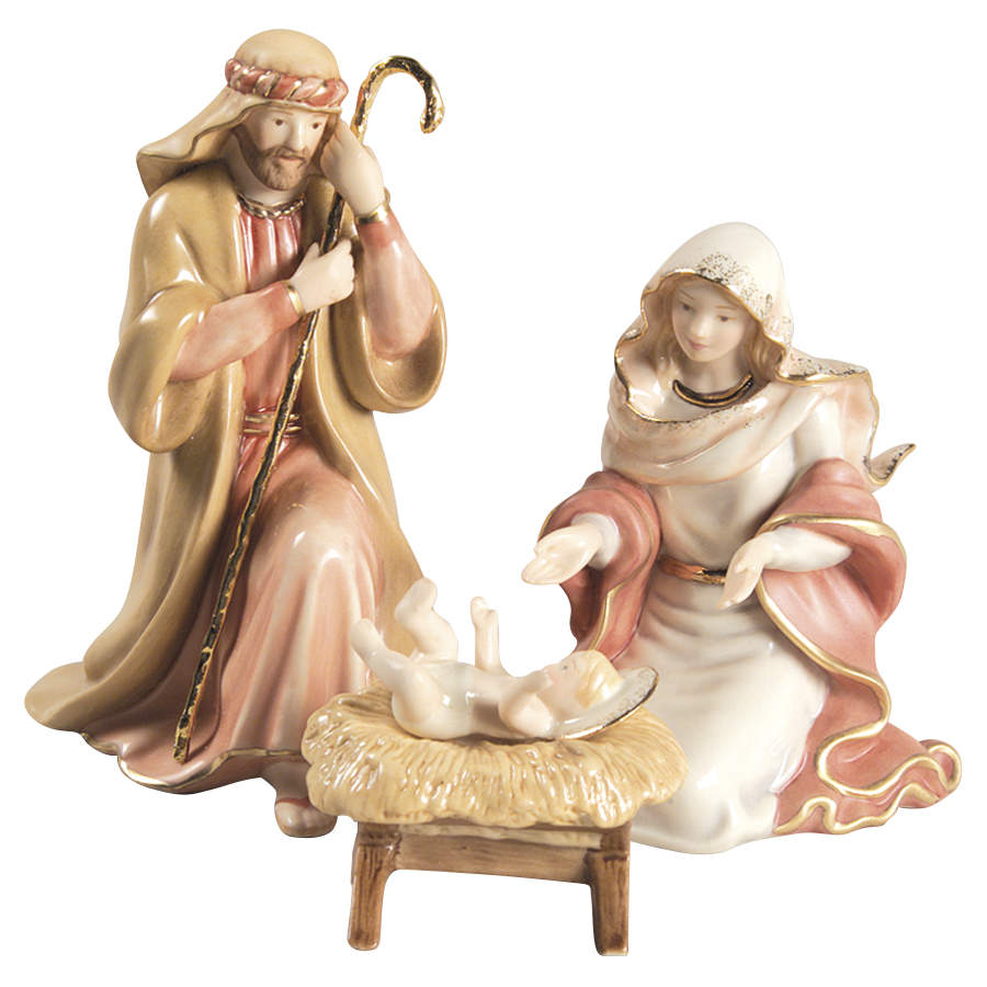 Little Town of Bethlehem Nativity Holy Family-Boxed Set Of 4 - With Box by Lenox-1