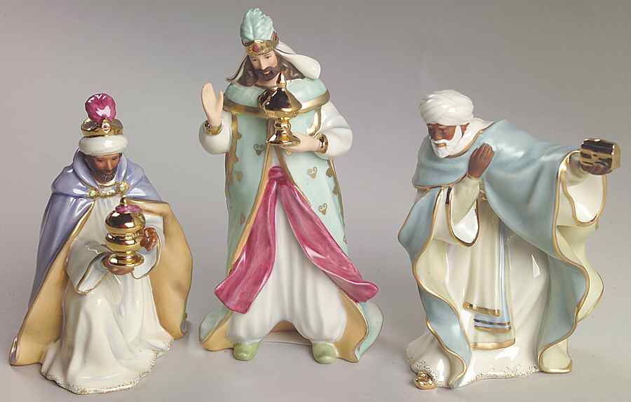 Little Town of Bethlehem Nativity Kings-Set Of 3 - Boxed by Lenox-1