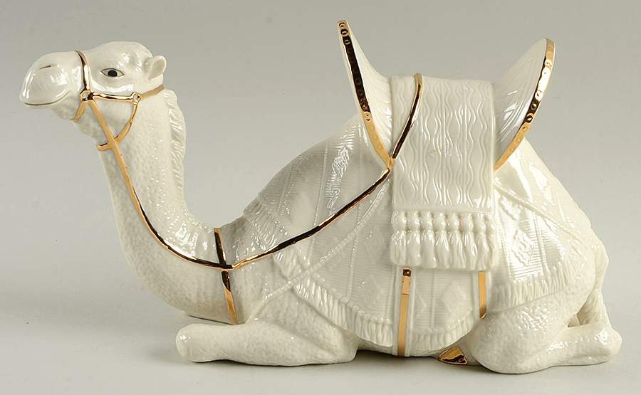 Oh Holy Night-Ebony Nativity Camel-Lying - No Box by Lenox-1