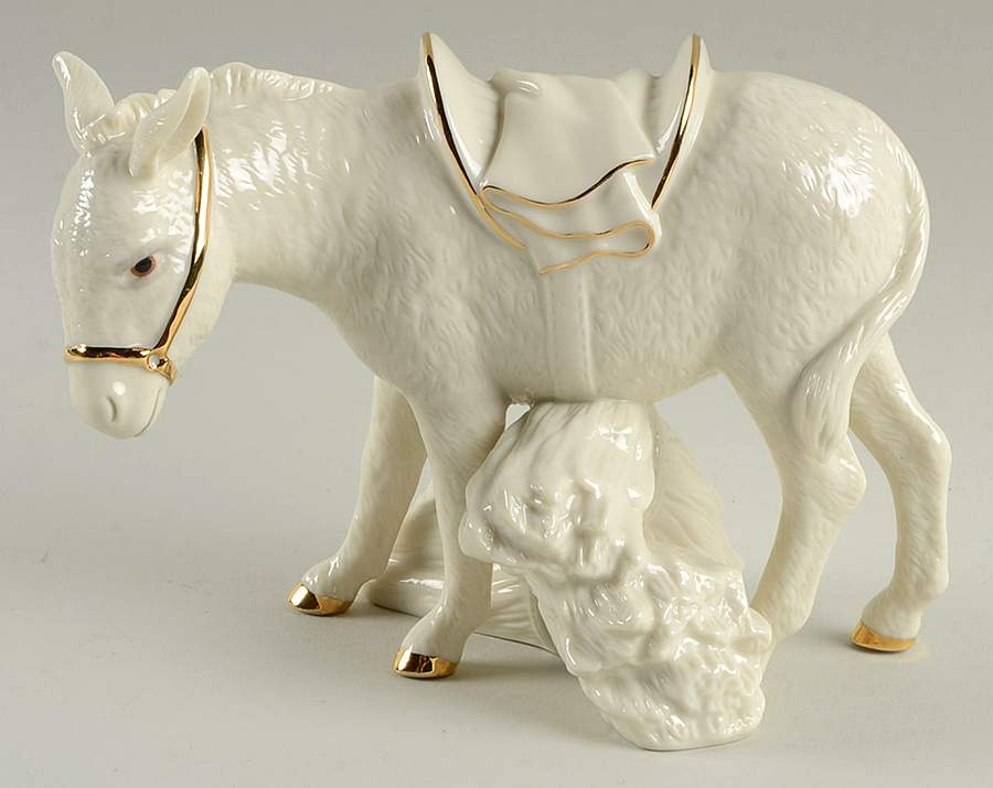 Oh Holy Night-Ebony Nativity Donkey - No Box by Lenox-1