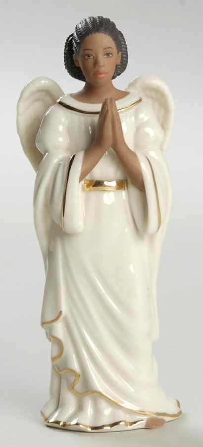 Oh Holy Night-Ebony Nativity Angel Praying - No Box by Lenox-1