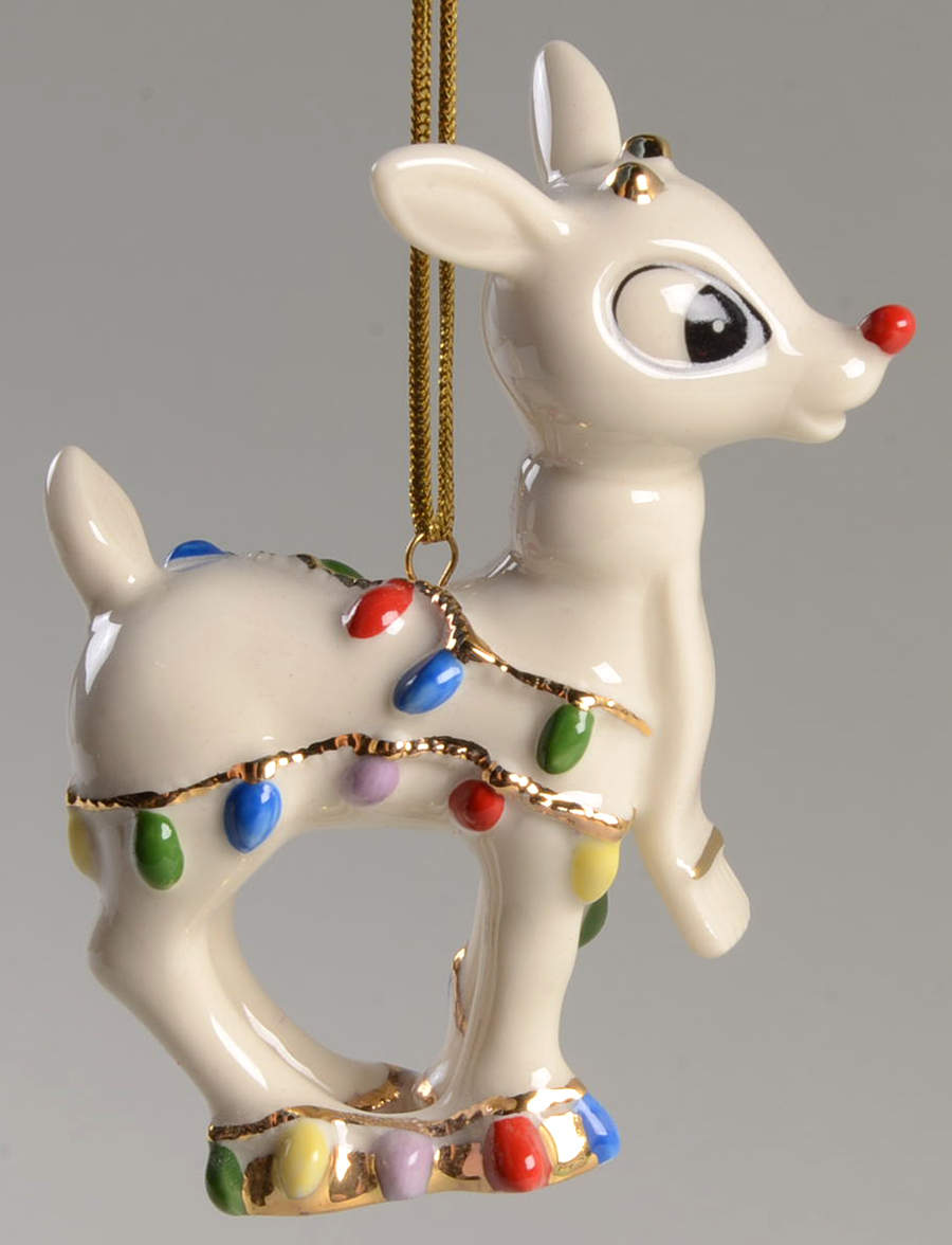 Whimsical Rudolph Ornaments Rudolph's Christmas Glow - No Box by Lenox-1