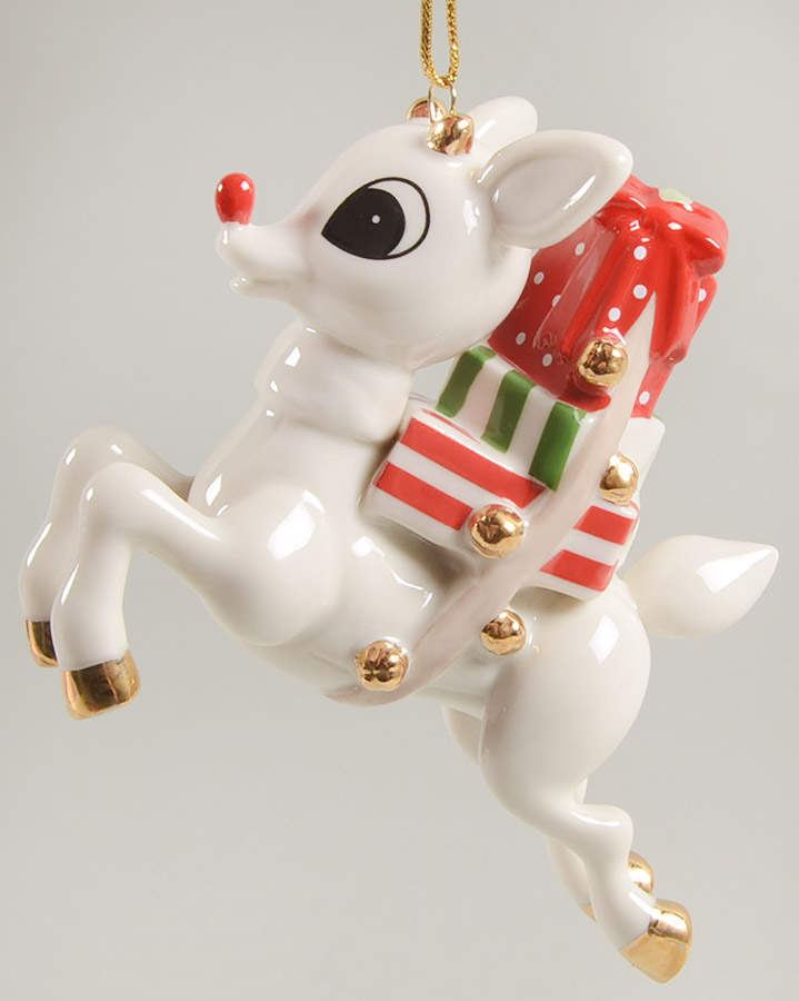 Whimsical Rudolph Ornaments Rudolph's Gifts For All  - No Box by Lenox-1