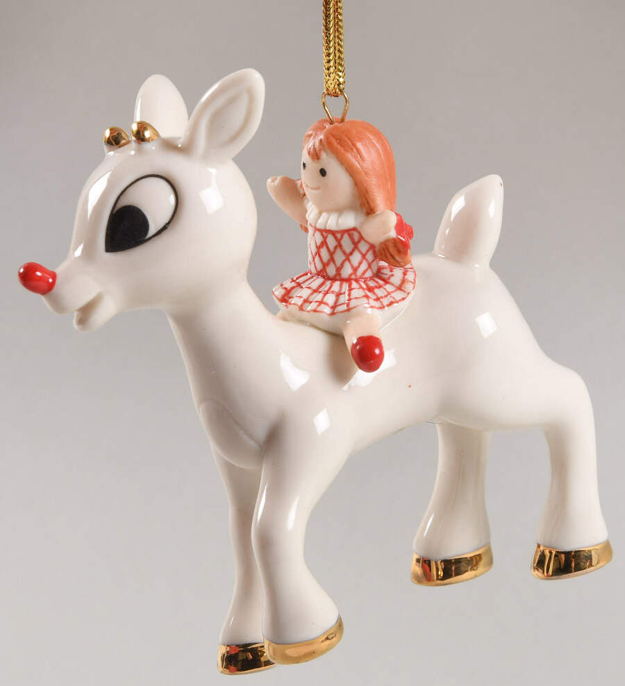 Whimsical Rudolph Ornaments Rudolph & Misfit Doll - Boxed by Lenox-1