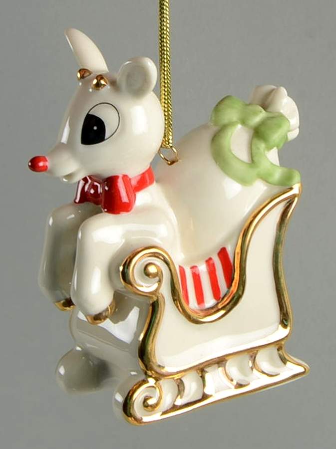 Whimsical Rudolph Ornaments Rudolph's Ride - Boxed by Lenox-1