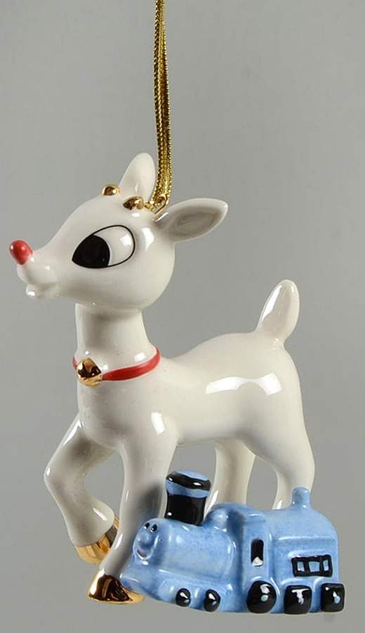 Whimsical Rudolph Ornaments Rudolph's Misfit Friend - No Box by Lenox-1
