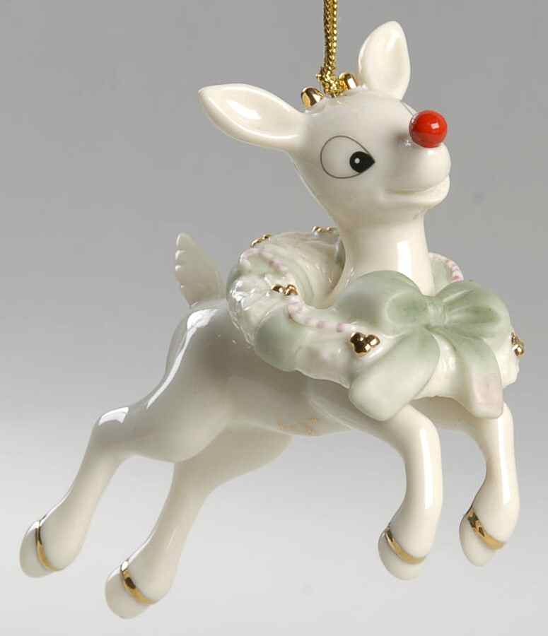 Whimsical Rudolph Ornaments Rudolph's Festive Flight - No Box by Lenox-1