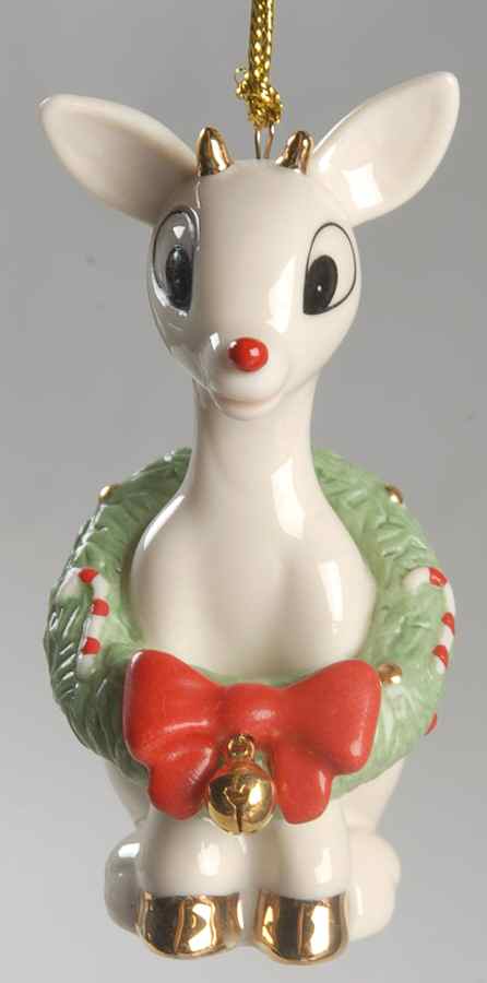 Whimsical Rudolph Ornaments Rudolph's Christmas Spirit - Boxed by Lenox-1