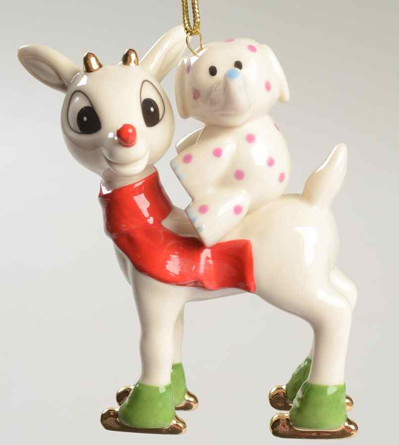 Whimsical Rudolph Ornaments Rudolph's Merry Misfit - Boxed by Lenox-1