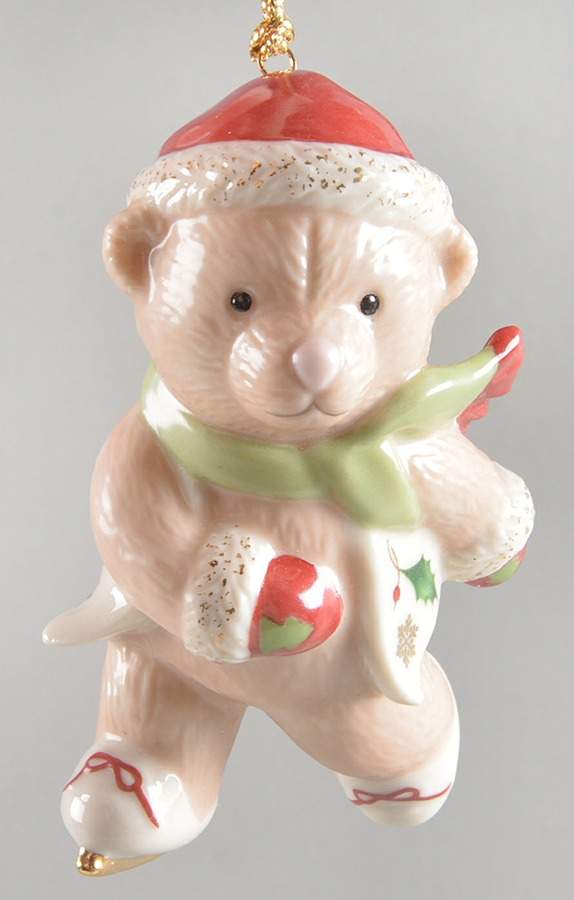 Whimsical Bear Ornaments Skatetime Bear - Boxed by Lenox-1