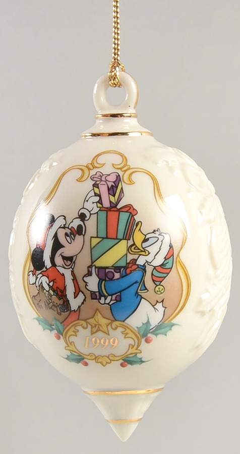 Disney Annual Ball Ornaments Mickey's Holiday Helper - Boxed by Lenox-1