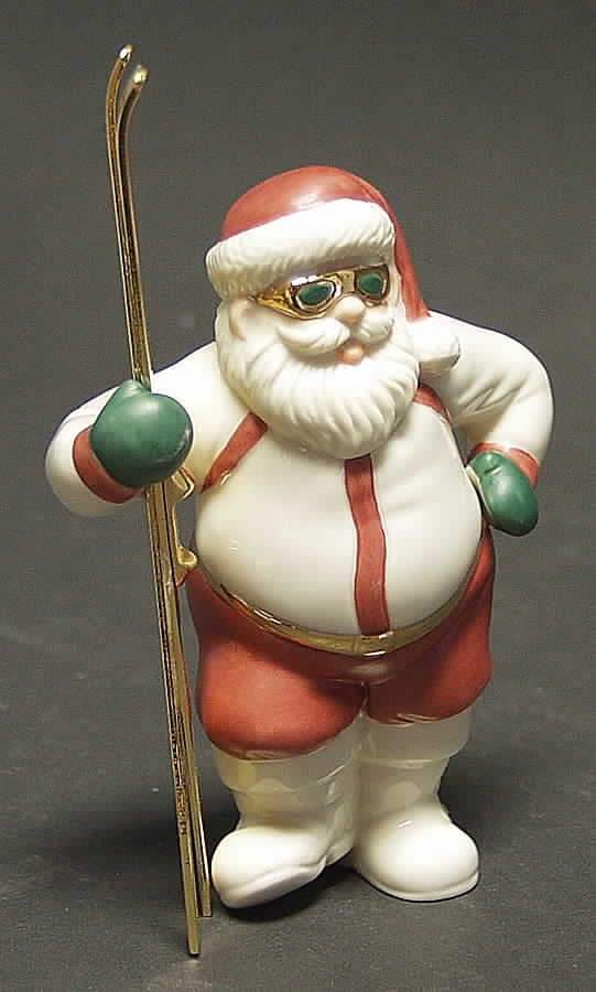 Santa's Pastimes Skier - Boxed by Lenox-1
