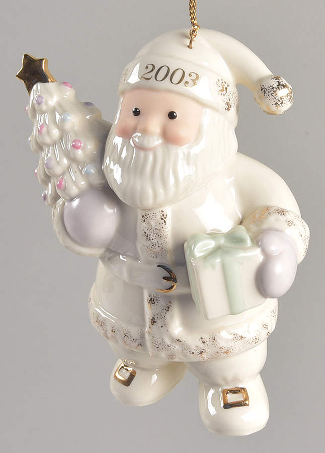 Annual Santa-Ornament Santa's Decorated Delivery - Boxed by Lenox-1