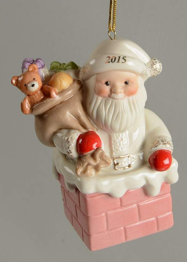 Annual Santa-Ornament Santa's Gift Express - Boxed by Lenox-1