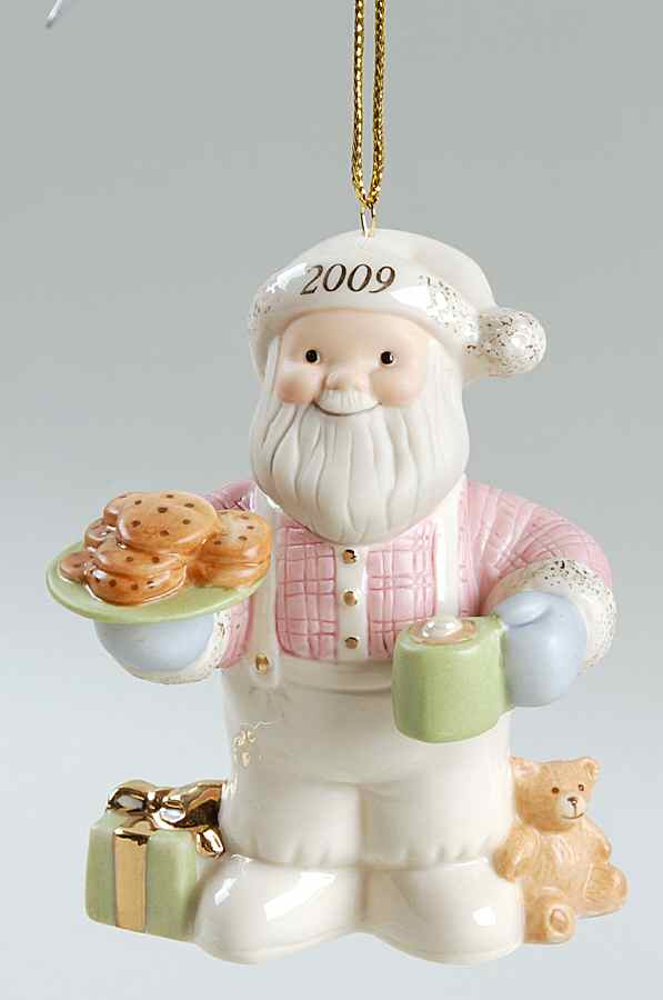Annual Santa-Ornament Santa's Midnight Snack - Boxed by Lenox-1