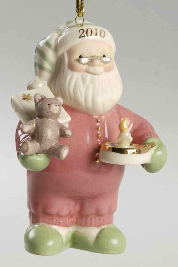 Annual Santa-Ornament Santa's Slumber - Boxed by Lenox-1