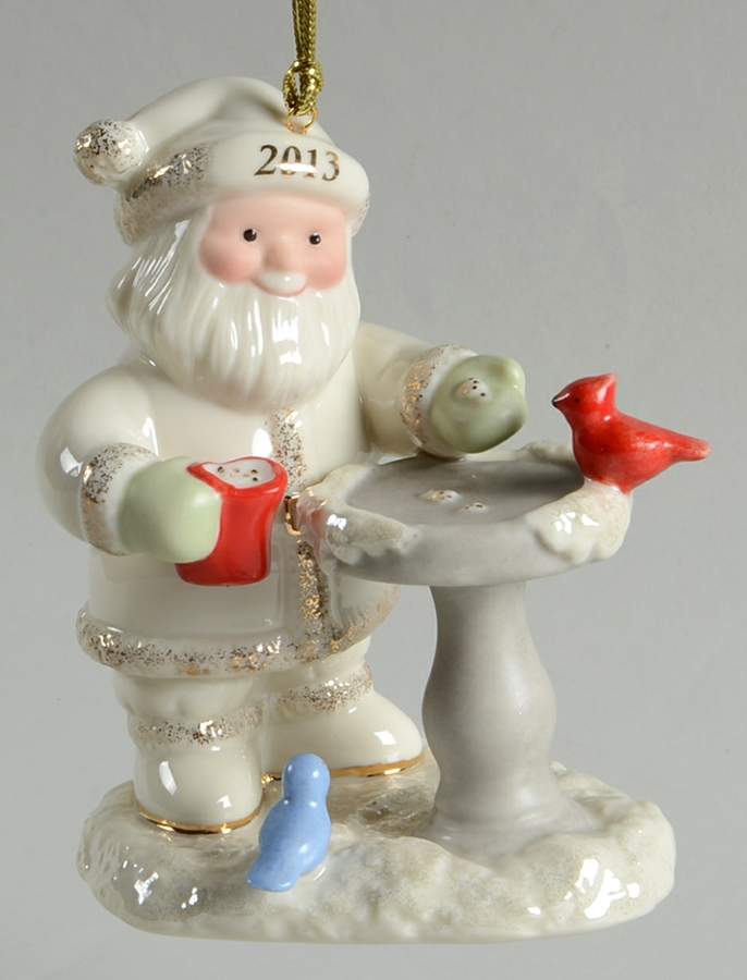 Annual Santa-Ornament Santa's Holiday Treat - No Box by Lenox-1