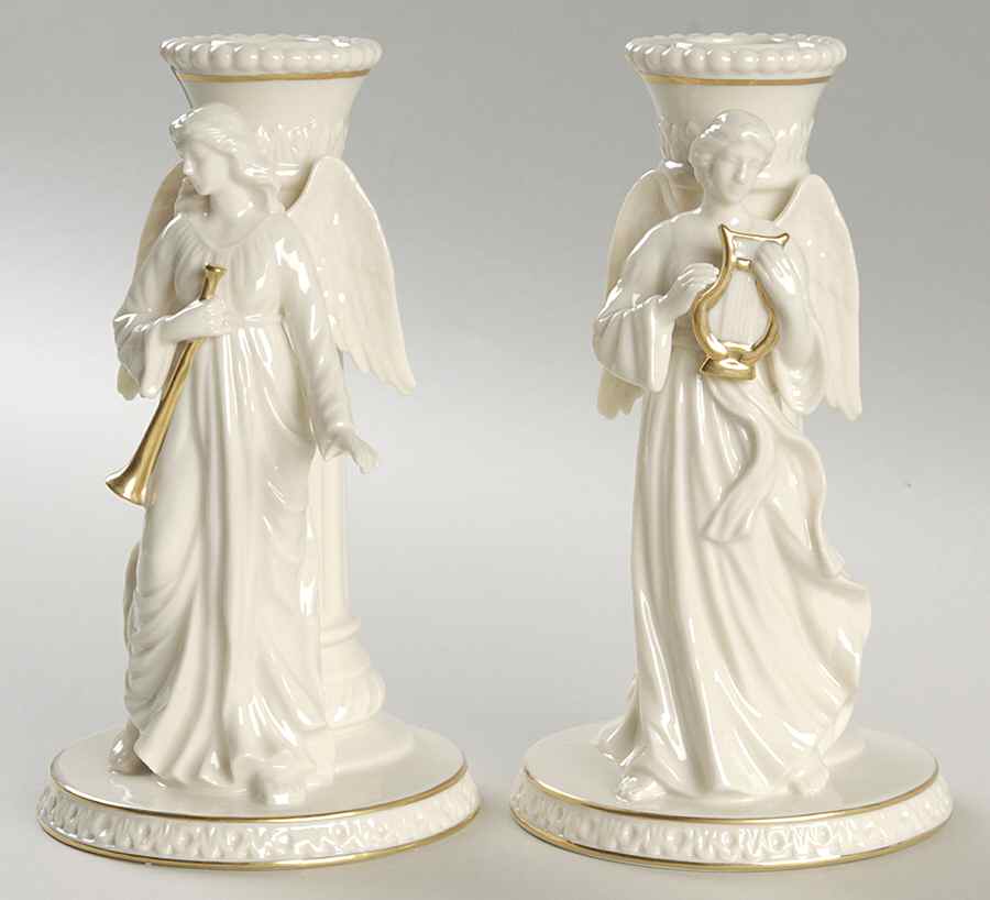 Heavenly Angel Candleholder Heavenly Angel Candlestick-Pair - No Box by Lenox-1