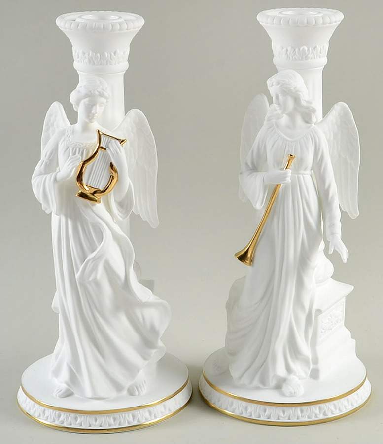 Angels of Light-Candleholder Angels-Boxed Set Of 2 - Boxed by Lenox-1