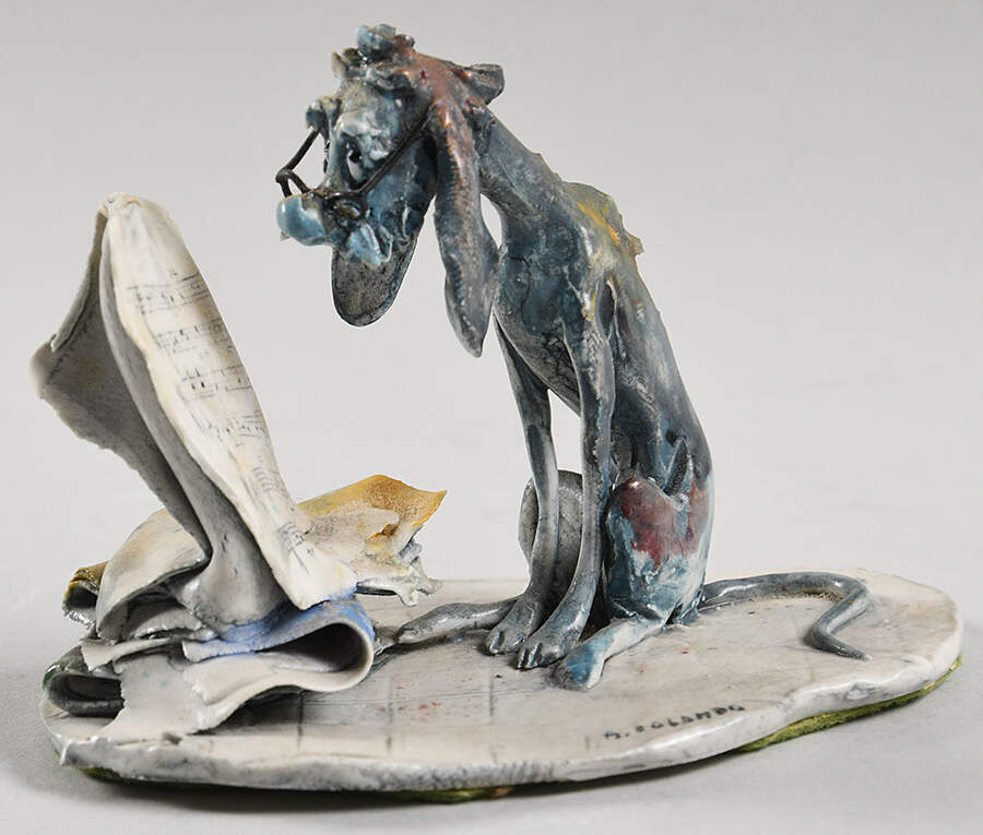 Artisans of Italy Dog With Music Sheet - No Box by Lo Scricciolo-1