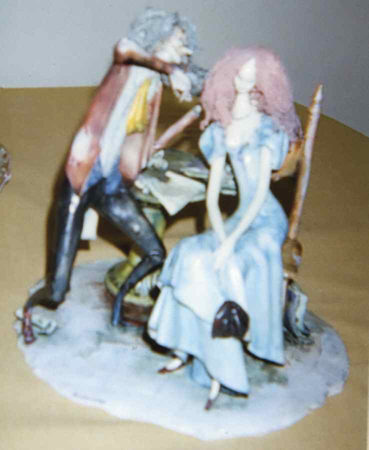 Artisans of Italy Violinist Playing To Lady - No Box by Lo Scricciolo-1