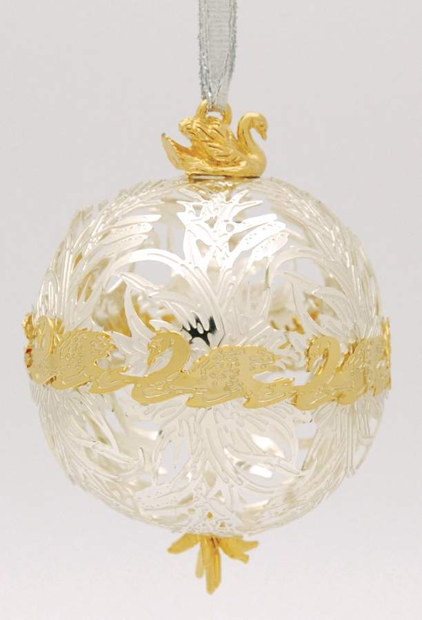 Twelve Days of Christmas-Ball Seven Swans A Swimming - Boxed by Lunt Silver-1