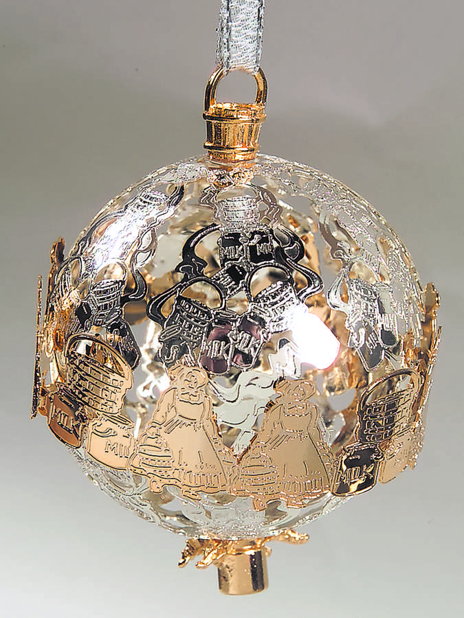 Twelve Days of Christmas-Ball Eight Maids A Milking - No Box by Lunt Silver-1