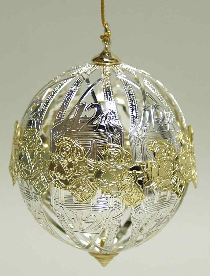 Twelve Days of Christmas-Ball 12 Drummers Drumming - Boxed by Lunt Silver-1