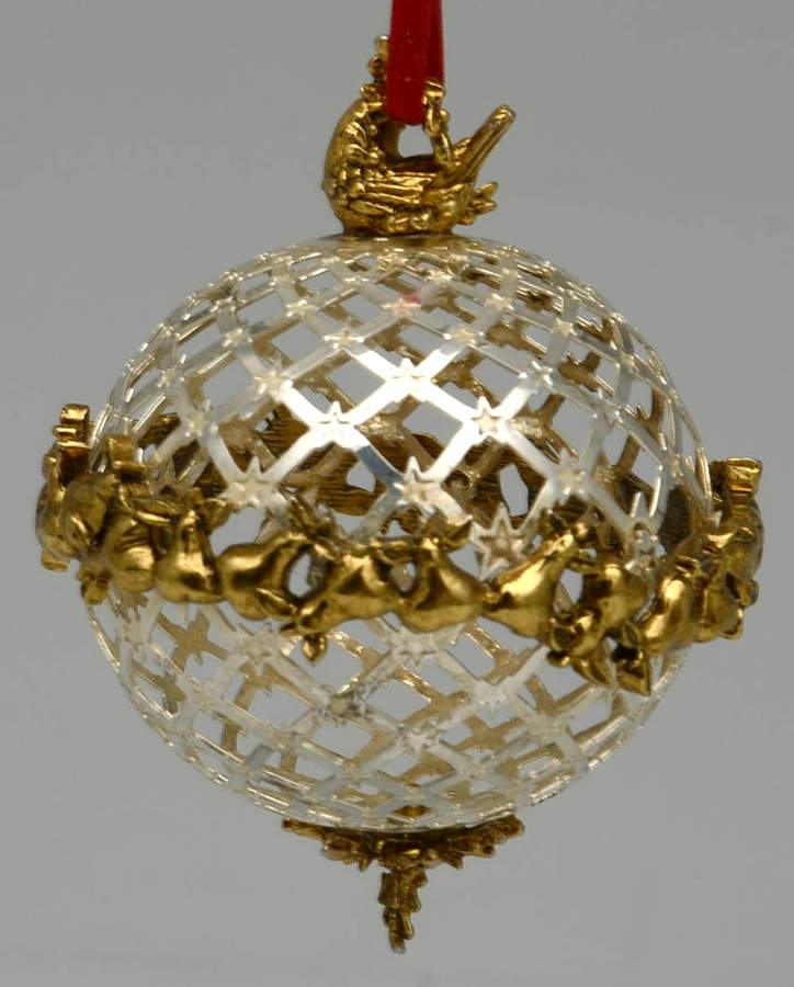 Twelve Days of Christmas-Ball Partridge In A Pear Tree - With Box by Lunt Silver-1
