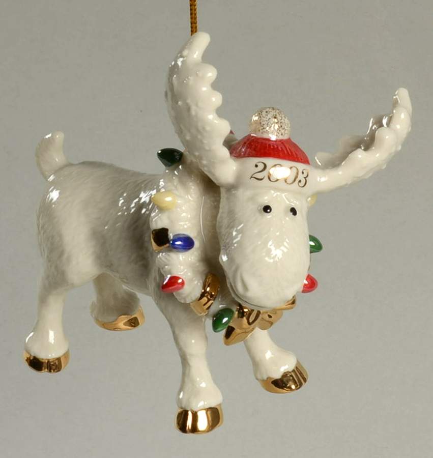 Annual Moose Ornaments Holiday Moosechief - Boxed by Lenox-1