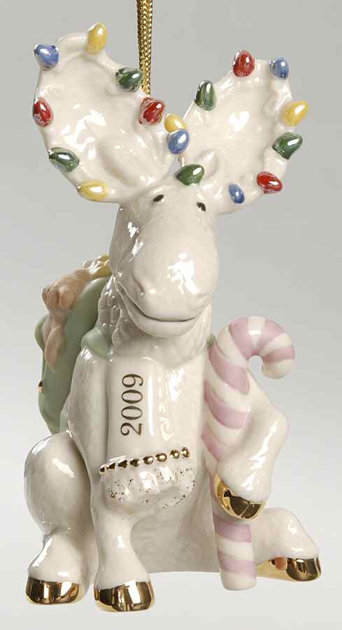 Annual Moose Ornaments Merry Moose Trek - Boxed by Lenox-1