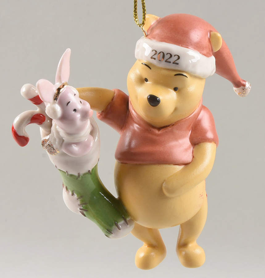 Annual Pooh Ornaments Winnie The Pooh Stocking Surprise - Boxed by Lenox-1