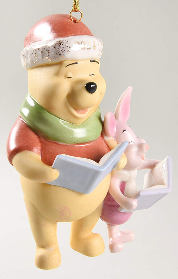 Annual Pooh Ornaments Winnie The Pooh And Piglet Caroling - Boxed by Lenox-1