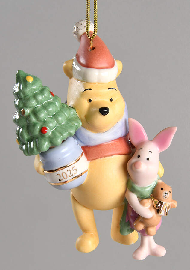 Annual Pooh Ornaments Winnie The Pooh And Piglet - Boxed by Lenox-1