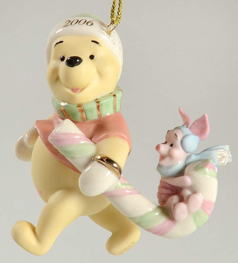 Annual Pooh Ornaments Pooh's Candy Cane Christmas - Boxed by Lenox-1