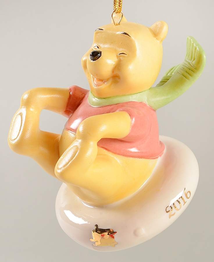 Annual Pooh Ornaments Sledding Fun With Pooh - No Box by Lenox-1