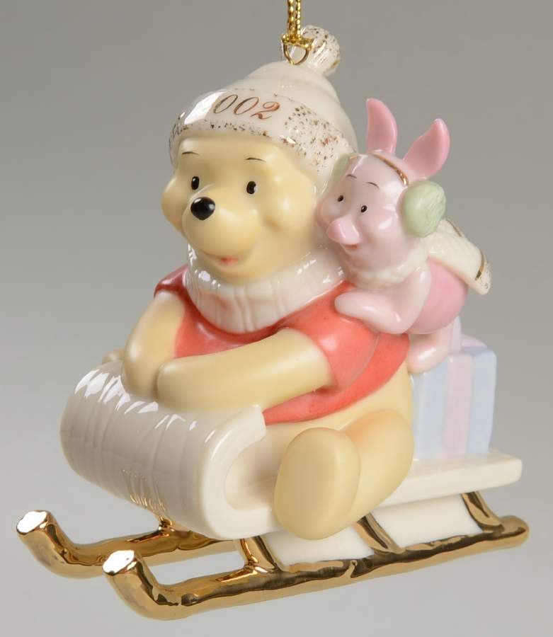 Annual Pooh Ornaments Sledding Friends - No Box by Lenox-1