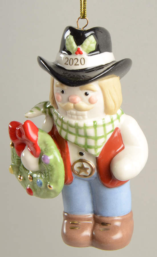Annual Nutcracker Ornament Cowboy Nutcracker - No Box by Lenox-1