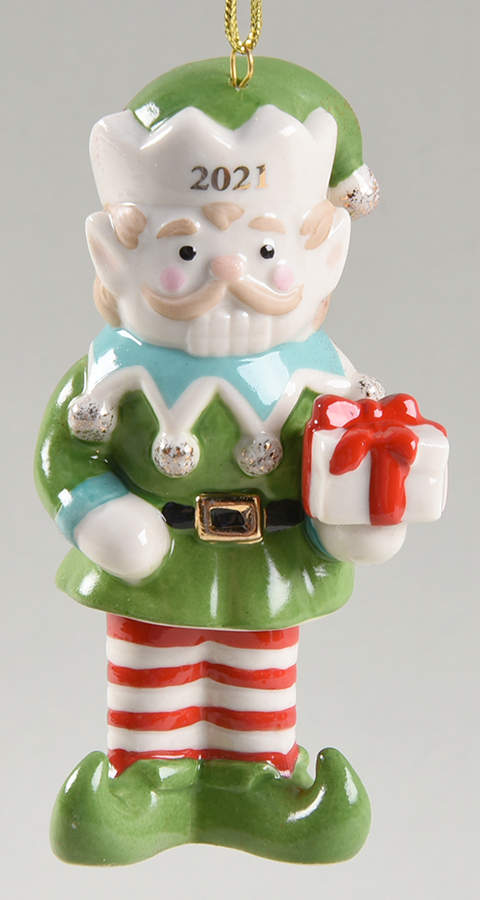 Annual Nutcracker Ornament Nutcracker Elf - No Box by Lenox-1