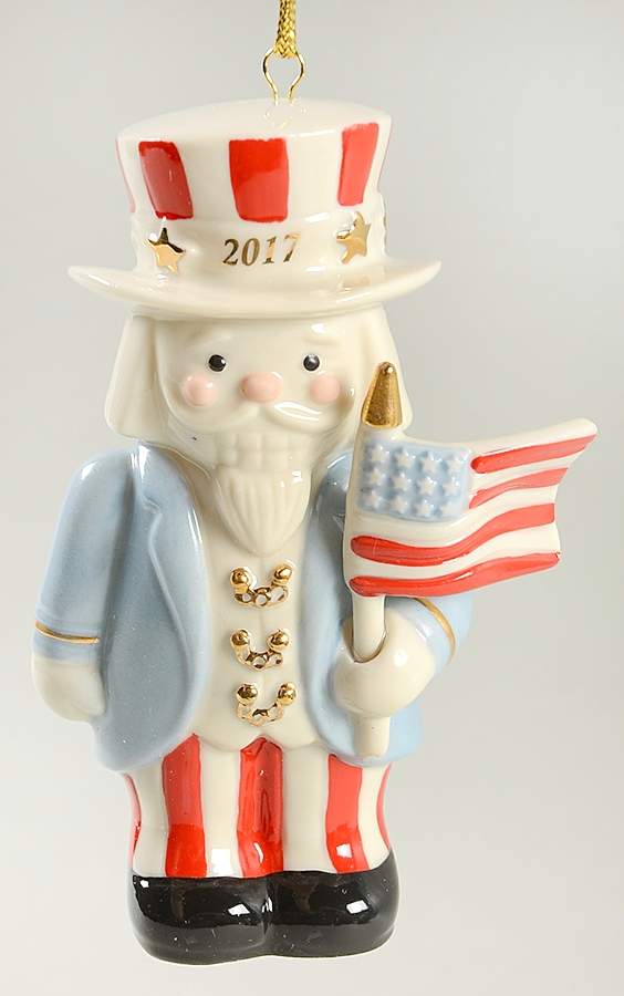 Annual Nutcracker Ornament Patriotic Nutcracker - Boxed by Lenox-1