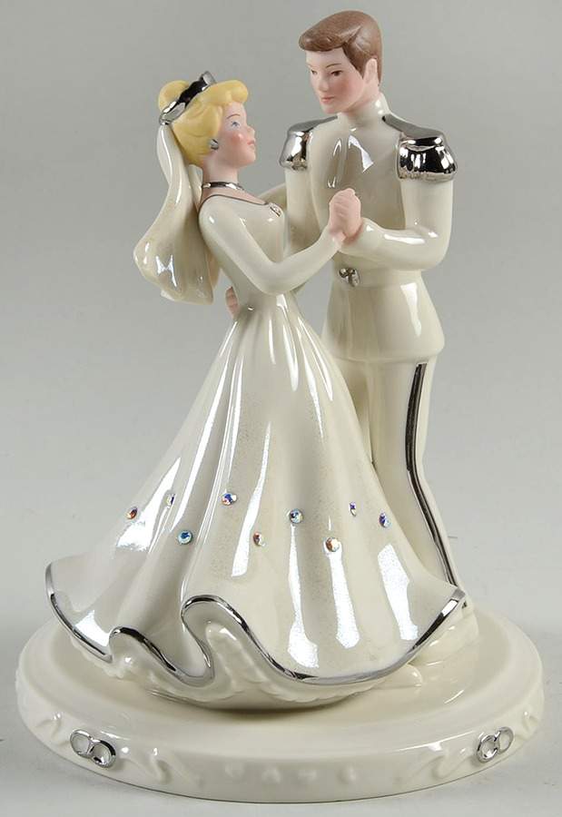 Cinderella Collection Cinderella & Prince Love Cake Topper - No Box by Lenox-1
