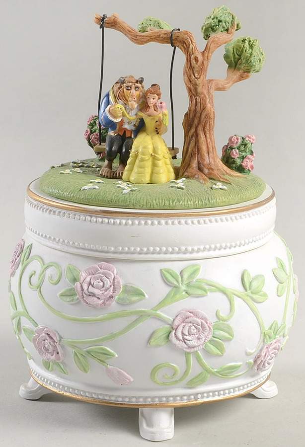 Beauty & The Beast Collection Beauty Loves Beast Trinket Box - No Box by Lenox-1
