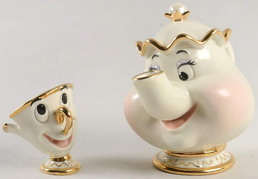 Beauty & The Beast Collection Mrs Potts & Chip-2 Piece Set - Boxed by Lenox-1
