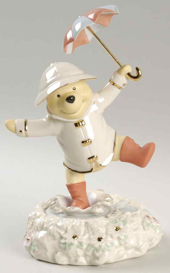 Winnie The Pooh Collection Pooh's Singing In The Rain-Musical - Boxed by Lenox-1